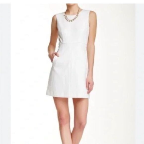 Diane von Furstenberg Carpreena Mini Dress White Size 12 - Picture 1 of 9